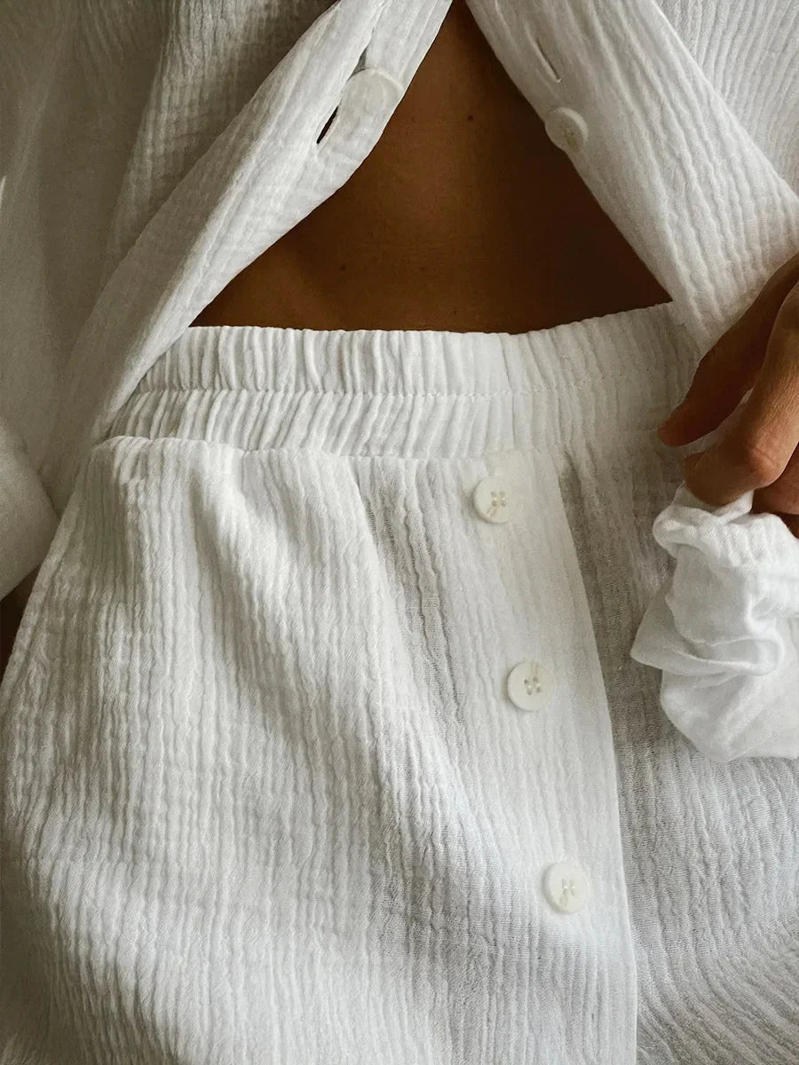 Ellen │ Minimalistisches Pyjama-Set