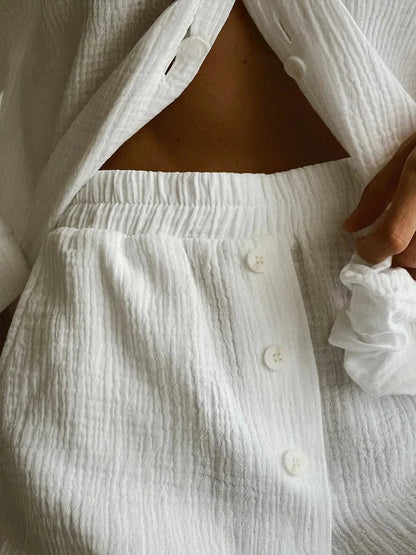 Ellen │ Minimalistisches Pyjama-Set