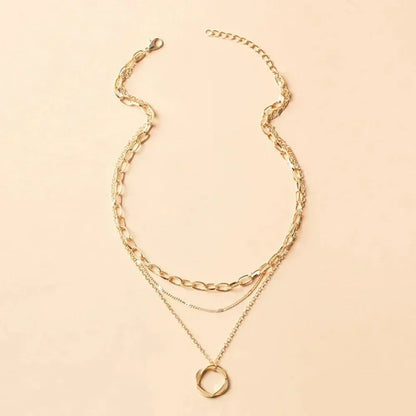 Elira | Goldene Vintage-Layering-Halskette